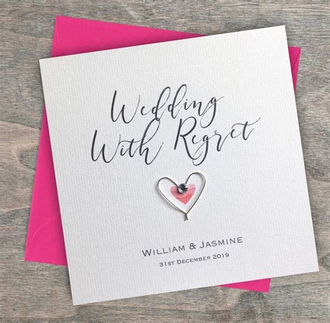 Wedding Day Invitation With Regret Decline Card Etsy Uk Wedding