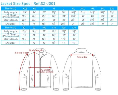 Suit Jacket Size Charts For Men Sportcoat Blazer Sizing Guide Hood