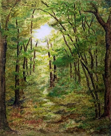 Into The Woods Painting By Emerging Artist Nirmal Pathare