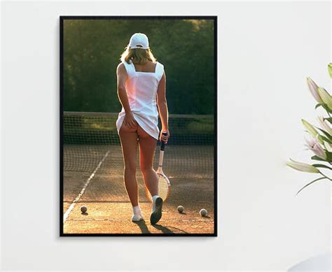 Tennis Girl Bare Bottom Sexy Funny Poster Etsy