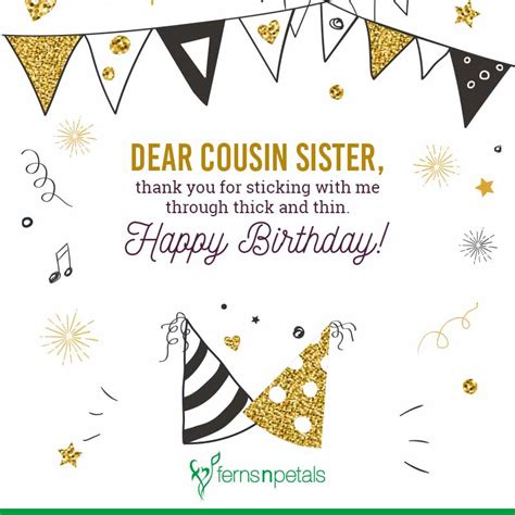 Religious birthday wishes for cousin dear cousin, on your birthday i pray that god grants you as a good human and gives you limitless happiness and joy in your life. Best Happy Birthday Quotes, Wishes For Cousin Sister ...