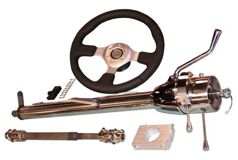 Tilt Column Kit Automatic Polished Includes Custom Steering Wheel