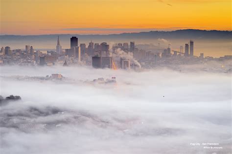 Fog City San Francisco Morning Low Fog Twin Peaks San Fr Flickr