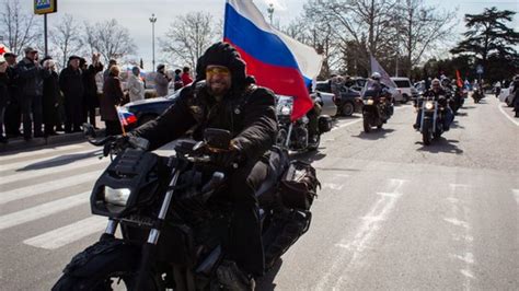 Putin Backed Bikers Begin Controversial Ride To Berlin Bbc News