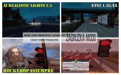 Ai Realistic Lights V 25 For Ets2 135xx Simulator Mods Ets2