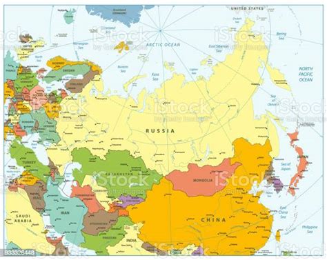 Eurasia Political Map Stock Illustration Download Image Now Istock