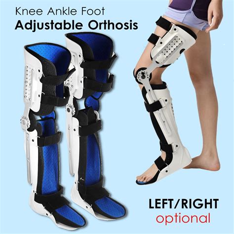 Knee Brace Knee Ankle Foot Orthosis Kafo Brace Fixed Stiff Thigh Knee Joint Ankle Foot Spport