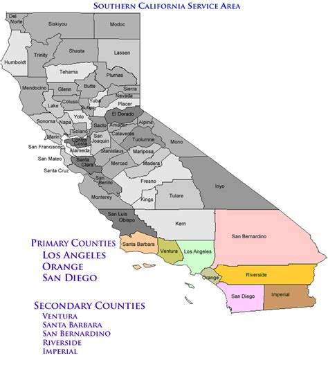 California Cities Map Free Large Images
