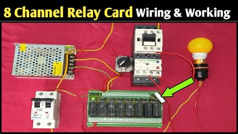 Relay Card Wiring And Working 8 Channel Relay Card Wiring Relay Card