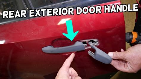 Rear Exterior Door Handle Removal Replacement Installation Ford Edge
