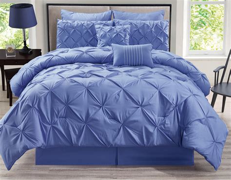 Bare home goose down alternative reversible comforter (twin/twin xl, black/grey). 8 Piece Rochelle Pinched Pleat Gray Comforter Set | eBay