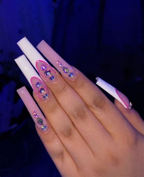 Pin By Itstt💋 On Claws In 2021 Long Square Acrylic Nails Long Acrylic Nails Coffin Acrylic