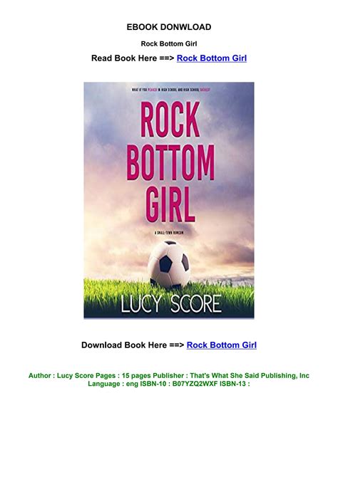 Pdf Free Pdf Rock Bottom Girl By Lucy Score On Audible New Pages By Yamatakainari Issuu