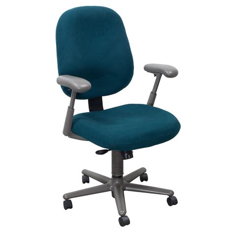 Eames task chair with seatpad, molded fiberglass side chair. Herman Miller Ergon Used High Back Task Chair, Teal - National Office Interiors and Liquidators