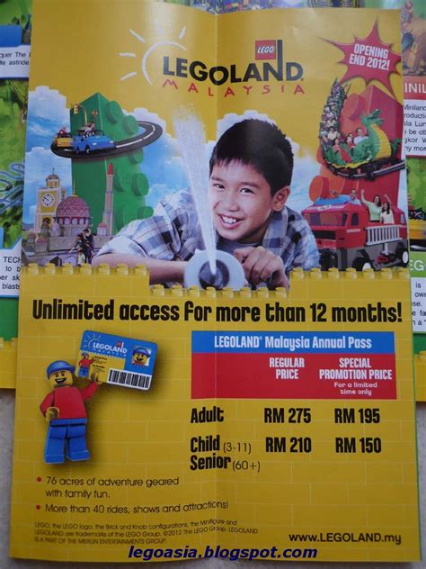 Lego Asia Legoland Malaysia Brochure Latest