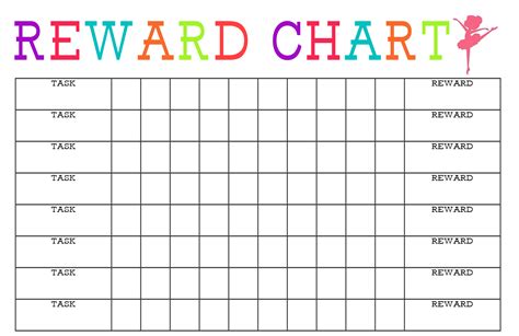 Behavior Reward Chart Free Printable
