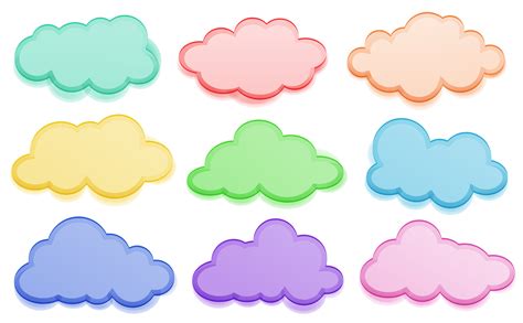 Colorful Clouds 359610 Vector Art At Vecteezy