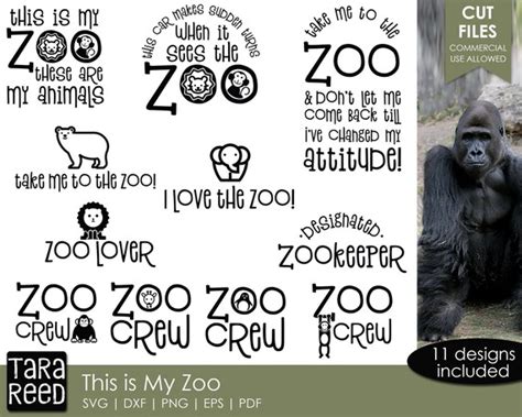 This Is My Zoo Zoo Svg And Cut Files For Crafters Etsy