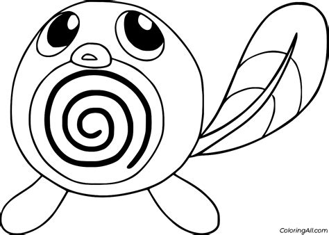 Cute Poliwag Coloring Page Coloringall