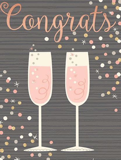 Champagne Congrats Note Card Café