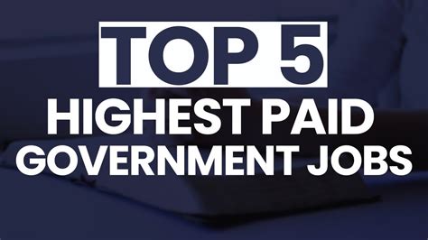 Top 5 Highest Paying Government Jobs In India Youtube