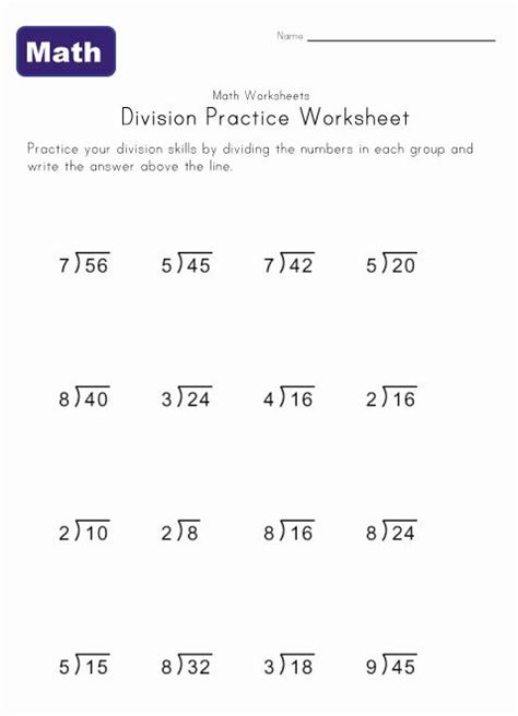 simple division worksheets division worksheets math worksheets math