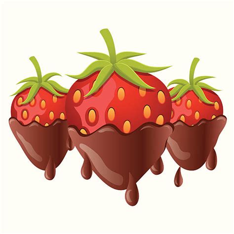 Best Chocolate Covered Strawberries Illustrations Royalty Free Vector