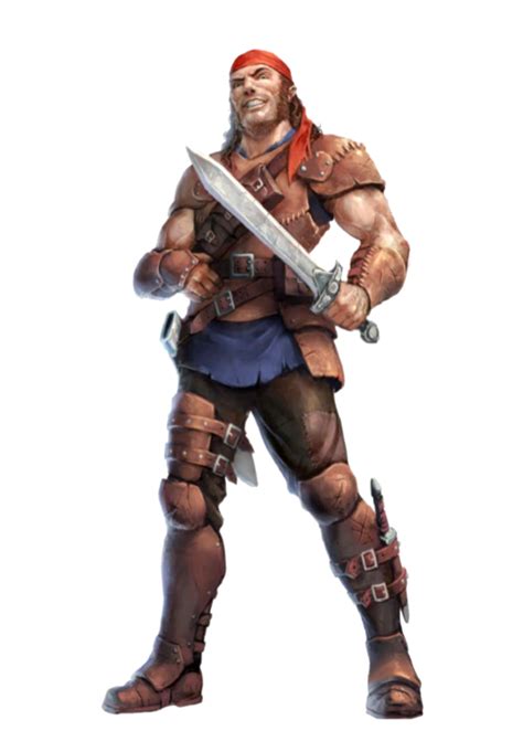 Male Human Rogue Thug Fighter Pathfinder Pfrpg Dnd Dandd 35 5e 5th Ed