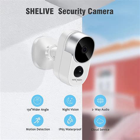 Outdoor Security Camera 1080p Hd Motion Detection Wireless Surveillance