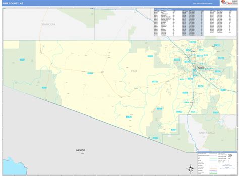 Pima County Zip Code Map Maps For You