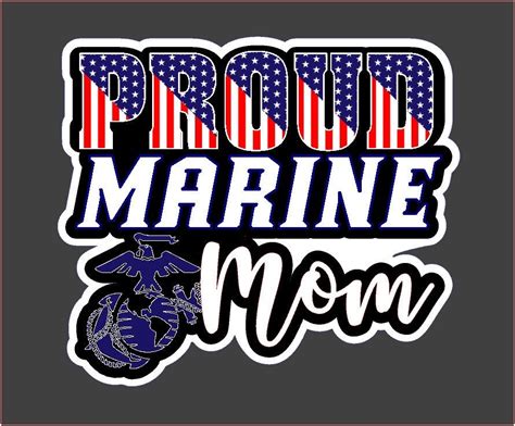 Proud Mom Of Marine Etsy
