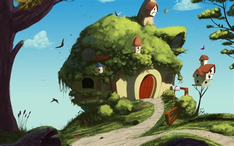 Fantasy House Hd Wallpaper