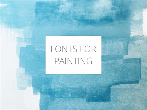Fonts For Painting Lee Devonish