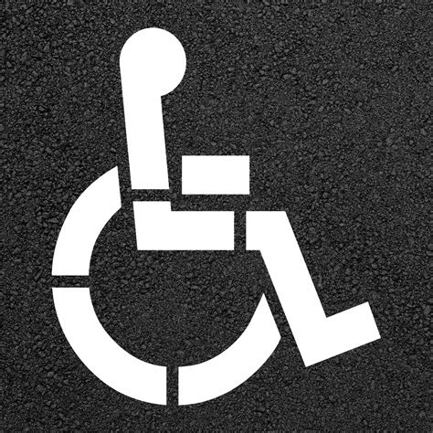 Handicap Symbol Parking Stencil Stop
