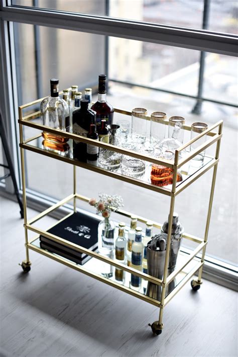 Home bars elevate your home decor, and when paired with stylish kitchen bar furniture, creates the perfect ambiance for a good time. 9 Ways to Style A Bar Cart - Home Improvement Thursday ...