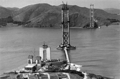 La Construction Du Golden Gate Bridge San Franciscousa Loeil