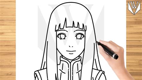 How To Draw Hinata Hyuga Naruto Step By Step Drawing Tutorial Trick