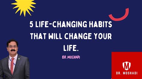 5 Life Changing Habits That Will Change Your Life Youtube