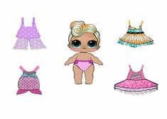 Munecas Lol Recortables Para Vestir