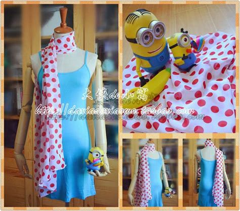 Despicable Me 2 Lucy Wilde Cosplay Costume Custom Any Size Only Dress