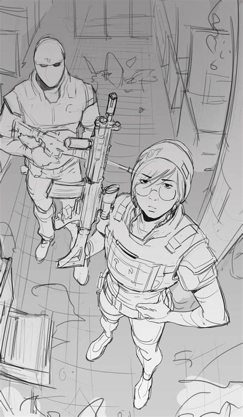 Artstation Doodle And A Lots Of Rainbow Six Fan Art Tb Choi In