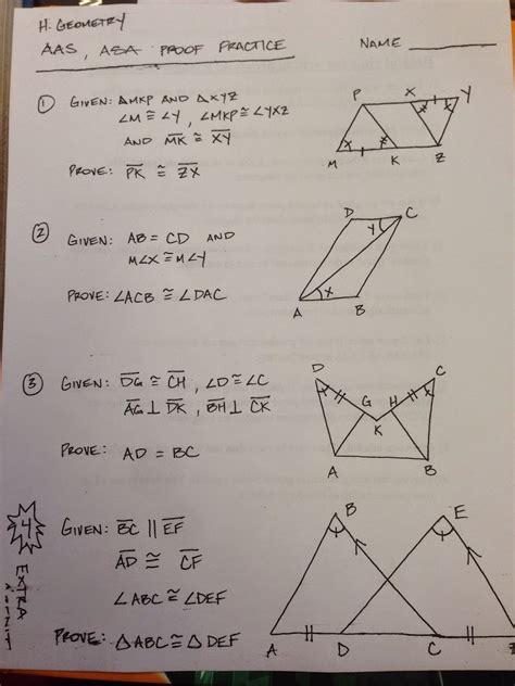 Sas stands for side, angle, side and means that we have two triangles where we know two sides and the included angle are equal. Practice 4 2 Triangle Congruence By Sss And Sas Worksheet ...