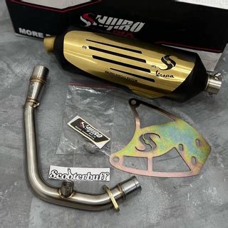 Jual Knalpot Shijiro Standar Racing Special Edition Gold Vespa Sprint