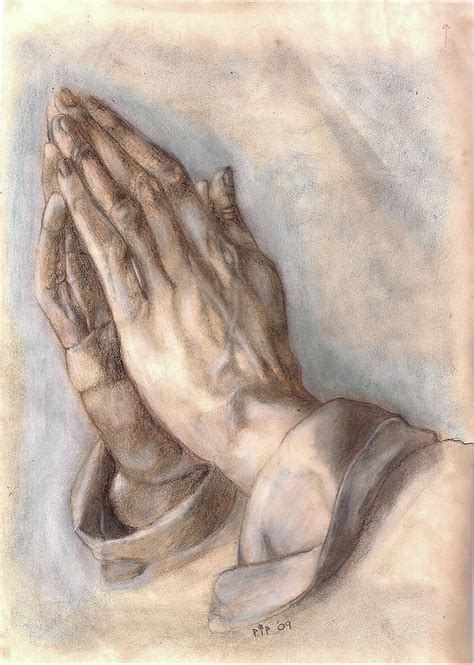 Praying Hands Study Drawing By Albrecht Durer