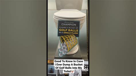 This Toilet Flushes Golf Balls Shorts Youtube