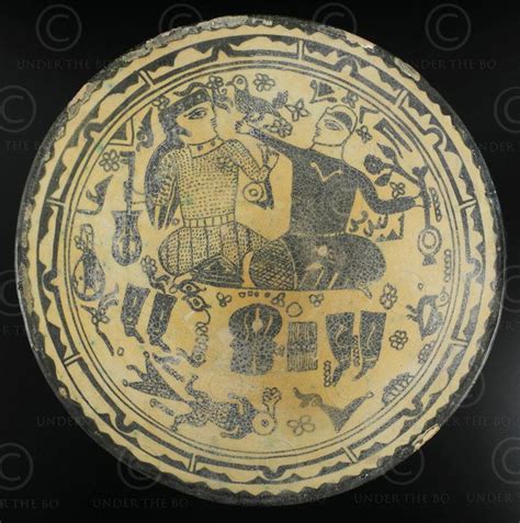 Persian Ceramic Plate Afg79 Afghanistan Province Of