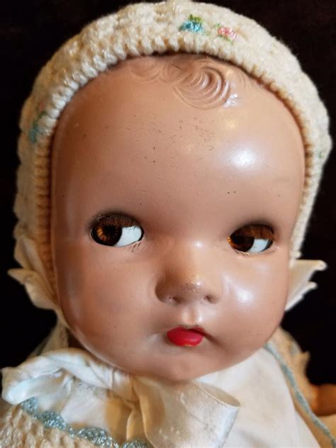 Antique Vtge Horsman Composition Mama Baby Doll 21 Flirty Eye Princess