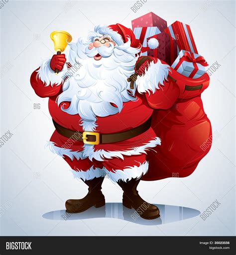 Santa Claus Carrying Sack Full Of Ts Stock Vector And Stock Photos