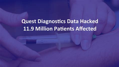 Check spelling or type a new query. Quest Diagnostics Data Hacked - 11.9 Million Patients Affected - AskCyberSecurity.com