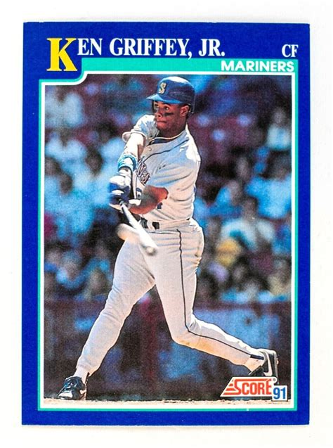 Ken Griffey Jr 2 1991 Score Baseball Card Seattle Mariners Hof Ebay